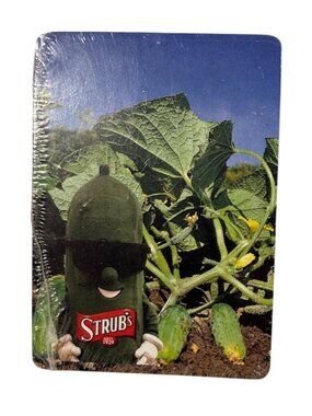 Strubs Playing Cards With Pickle Themed Design Standard Deck New